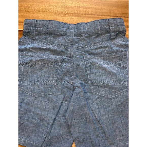 Cat & Jack Boys Chambray Blue Shorts w/ Pockets, Snap & Zip Closure Size 7 - Picture 4 of 11